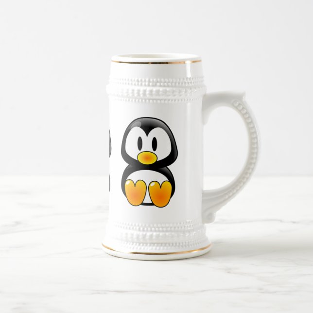 Chope À Bière bébé pingouin tux stein (Droite)