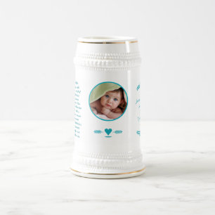 Chope À Bière Bébé Stein Photo de bébé Statistiques de naissance
