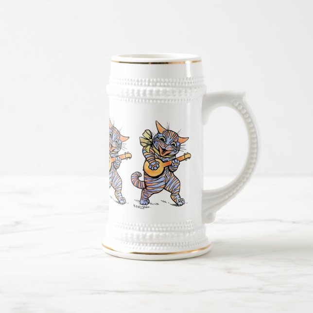 Chope À Bière Beer Stein : Chats musicaux de Louis Wain (Droite)
