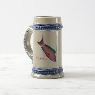 Chope À Bière Belle couleur nuptiale pour la mer dorée