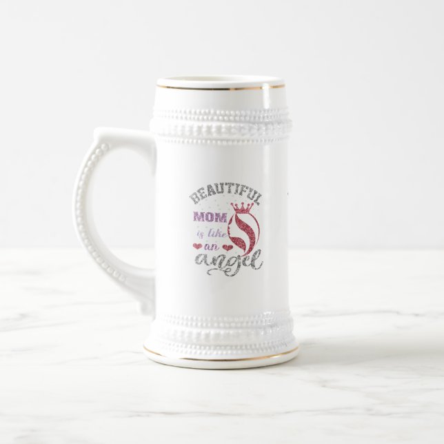 Chope À Bière Belle maman est comme un ange (Gauche)