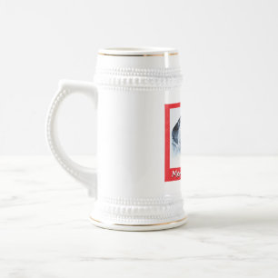 Chope À Bière Berger allemand et Père Noël