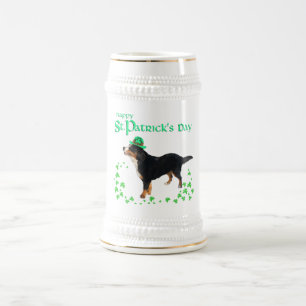 Chope À Bière Bernese Mountain Dog Saint-Patrick