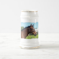 Bière arabe vigilante Stein de cheval