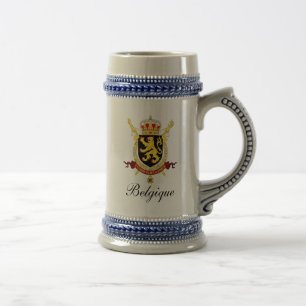 Chope À Bière Bière belge Stein - crêtes