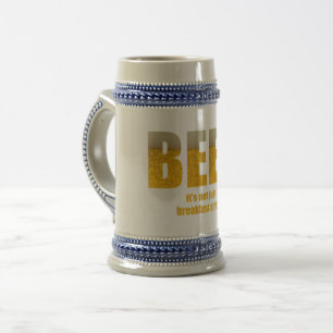 Chope À Bière Bière Ce n'est pas seulement pour le petit déjeune