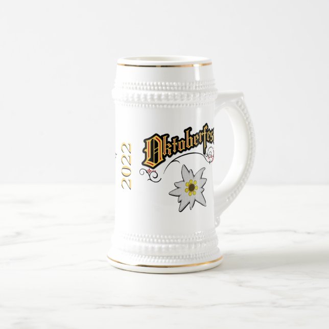Chope À Bière Bière céramique Oktoberfest Stein (Devant droit)