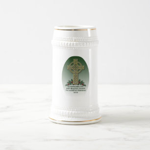 Chope À Bière Bière en céramique Stein de Noël irlandais de