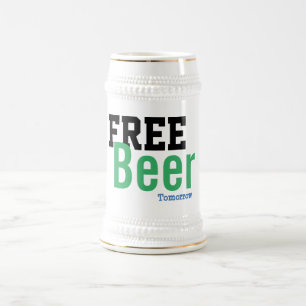 Chope À Bière bière gratuite demain drôle la journée de stein st