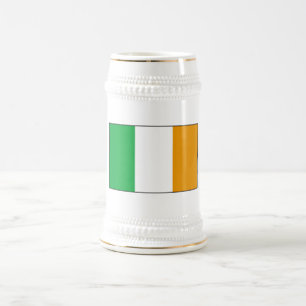 Chope À Bière Bière irlandaise Stein de drapeau avec des