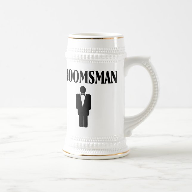 Chope À Bière Bière l'épousant faite sur commande Stein de (Droite)
