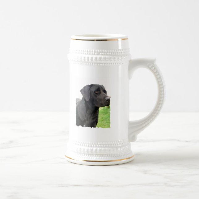 Chope À Bière Bière noire Stein de labrador retriever (Droite)