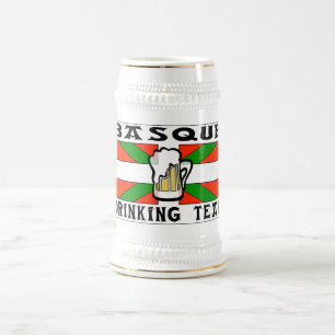 Chope À Bière Bière potable Basque Stein d'équipe