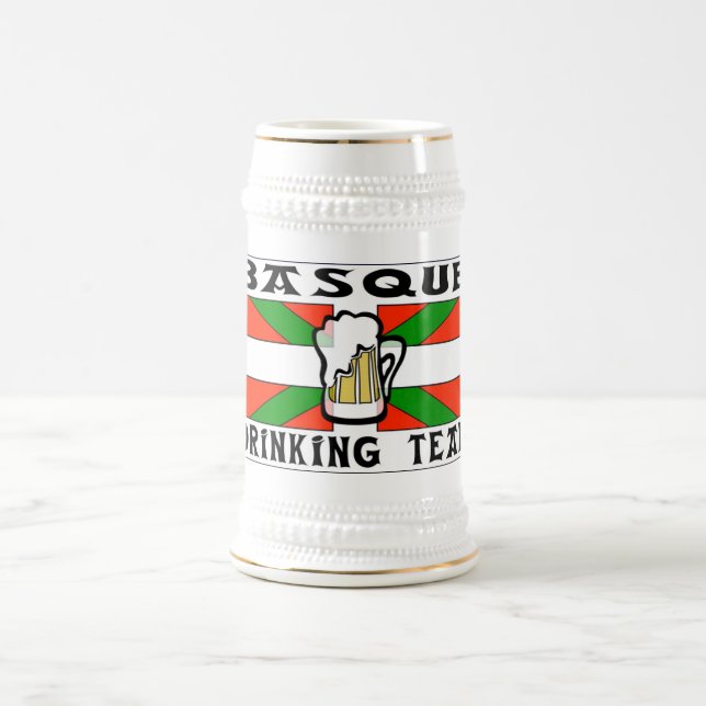 Chope À Bière Bière potable Basque Stein d'équipe (Centre)