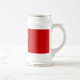 CHOPE À BIÈRE BIÈRE RUSSE STEIN DE DRAPEAU