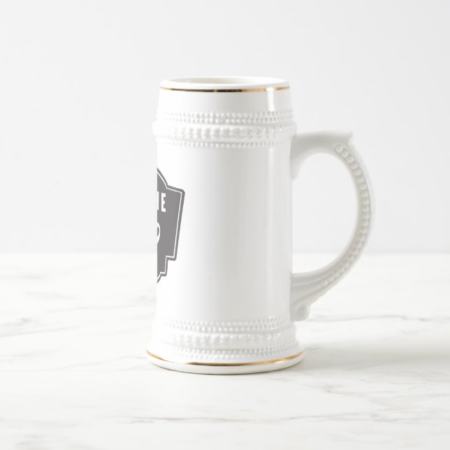 Chope À Bière Bière Stein de cavaliers de moustache (Droite)