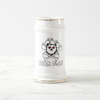 CHOPE À BIÈRE BIÈRE STEIN DE CLAN D'OURS