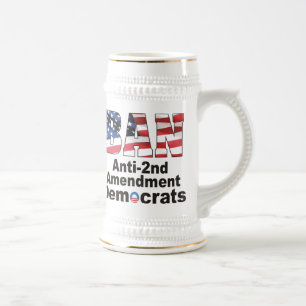 Chope À Bière Bière Stein de Démocrate d'amendement de