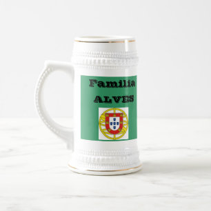 Chope À Bière Bière Stein de famille d'Alves* (Portugal)