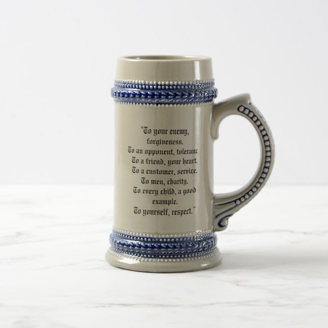 Chope À Bière Bière Stein de franc-maçon de Hiram Abiff (Droite)