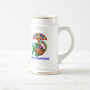 Chope À Bière Bière Stein de logo de champions d'équipe du mil