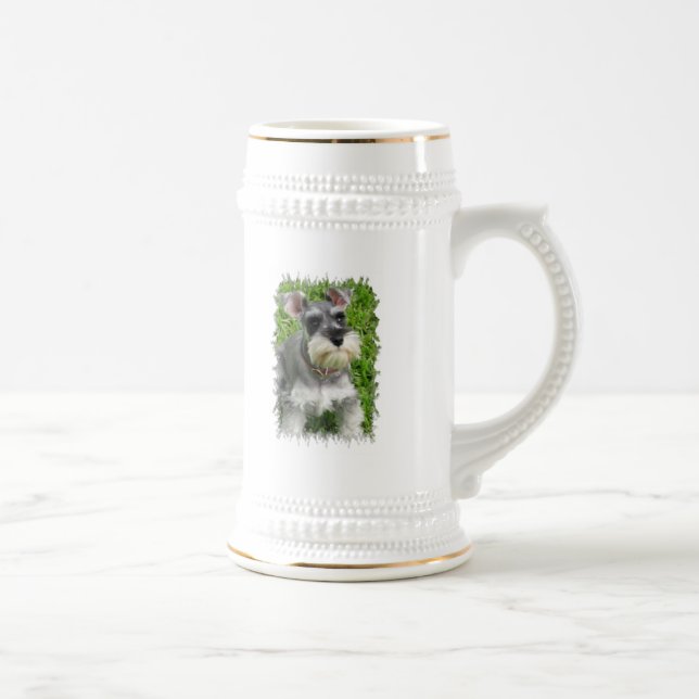 Chope À Bière Bière Stein de Schnauzer miniature (Droite)