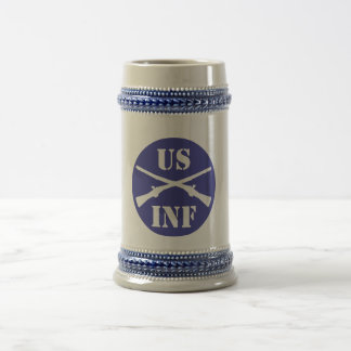 Chope À Bière Bière Stein d'infanterie des USA