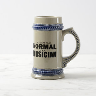 Chope À Bière Bière Stein, musicien normal