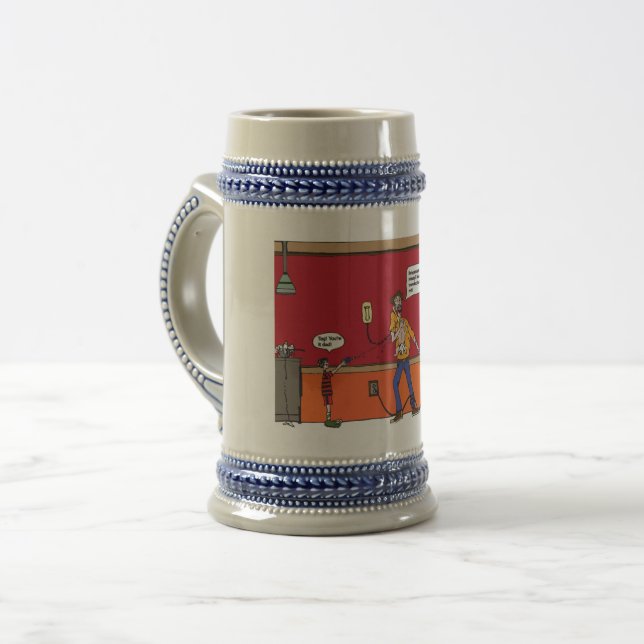 Chope À Bière Bière Stien avec les bandes dessinées drôles (Devant gauche)