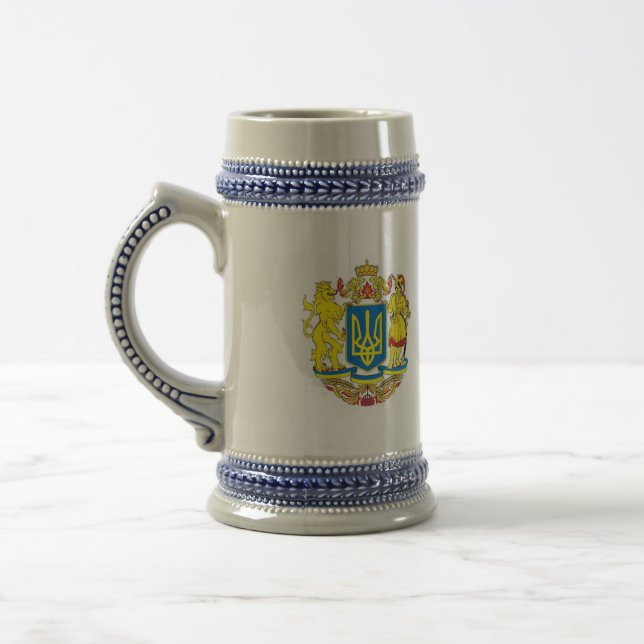 Chope À Bière Bière ukrainienne Stein de symbole (Gauche)