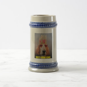 Chope À Bière Bierstein With Basset Hound King