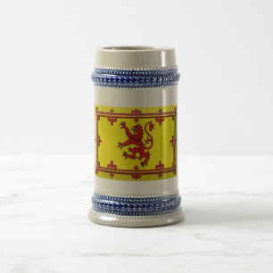 Chope À Bière Bijou de drapeau de lion de l'Ecosse