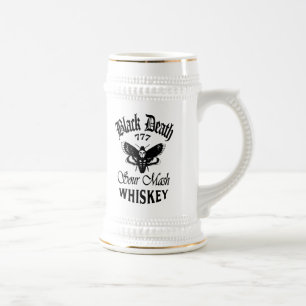 Chope À Bière Black Death 777 - Décès Tête Whiskey