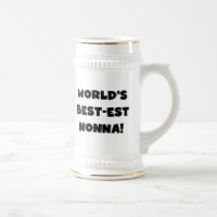 Black Text Meilleurs T-shirts et cadeaux Nonna