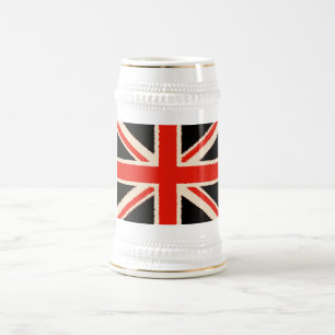 Chope À Bière Black Union Jack