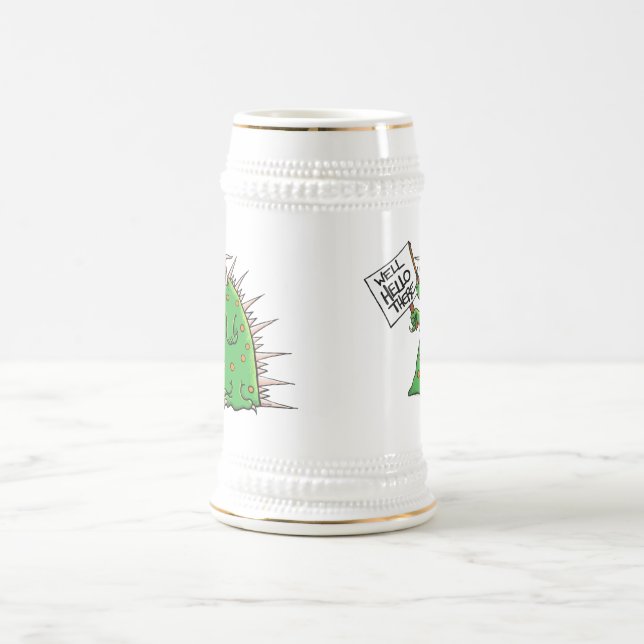 Chope À Bière Blanc et or de Greep Stein (Centre)