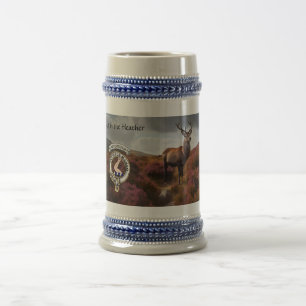 Chope À Bière Blason de clan Armstrong & cerf personnalisé