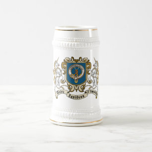 Chope À Bière Blason du clan Davidson & Licorne