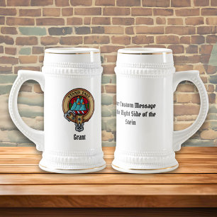 Chope À Bière Blason du clan Grant sur tartan