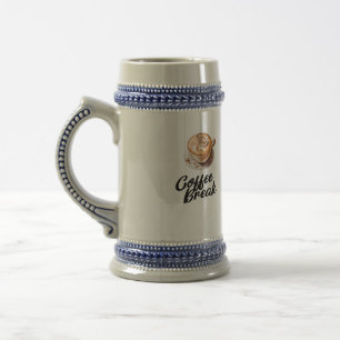 Chope À Bière Bleu/gris 22 oz / Blanc/Or 20 oz Taille