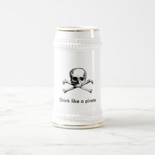 Chope À Bière Boisson comme un pirate