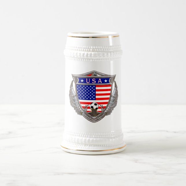 Chope À Bière Boisson Stein du football des Etats-Unis (Centre)