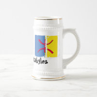 Boîte 3 Stein sale de drapeau de Kabylia
