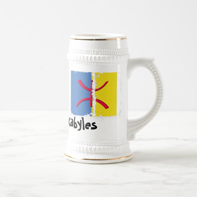 Chope À Bière Boîte 3 Stein sale de drapeau de Kabylia (Droite)