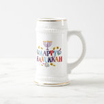 Chope À Bière Bonne Hanoukka<br><div class="desc">Customisez-le avec votre propre design,  ou l'un des nôtres.</div>