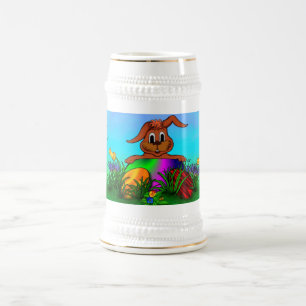 Chope À Bière Bonne Pâques ! Lapin de Pâques