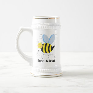 Chope À Bière Bonne princesse d'abeille avec couronne et slogan