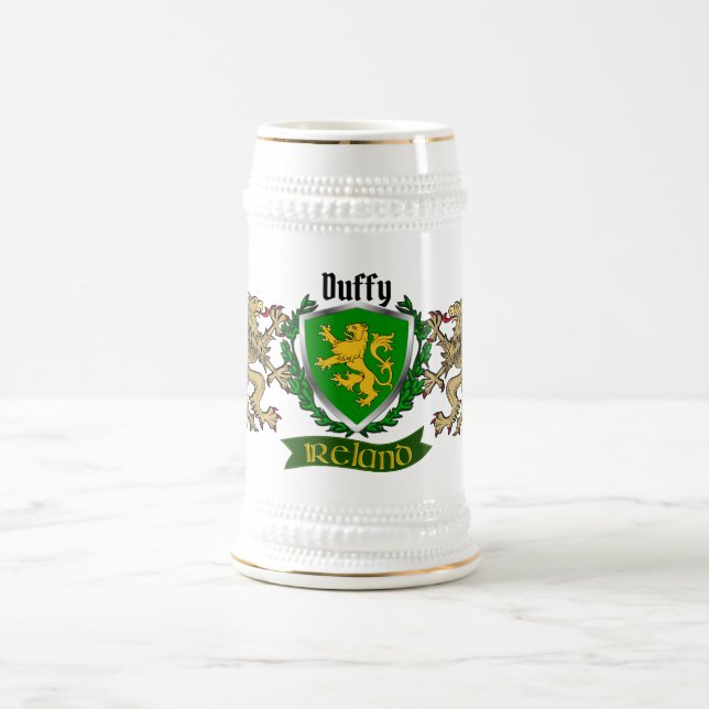 Chope À Bière Bouclier irlandais Duffy/O'Duffy Bière personnalis (Centre)
