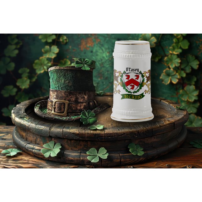 Chope À Bière Bouclier irlandais O'Casey/Casey personnalisé (Créateur téléchargé)