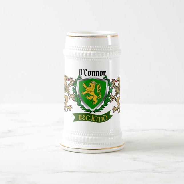 Chope À Bière Bouclier irlandais O'Connor/Connor (Kerry) (Centre)